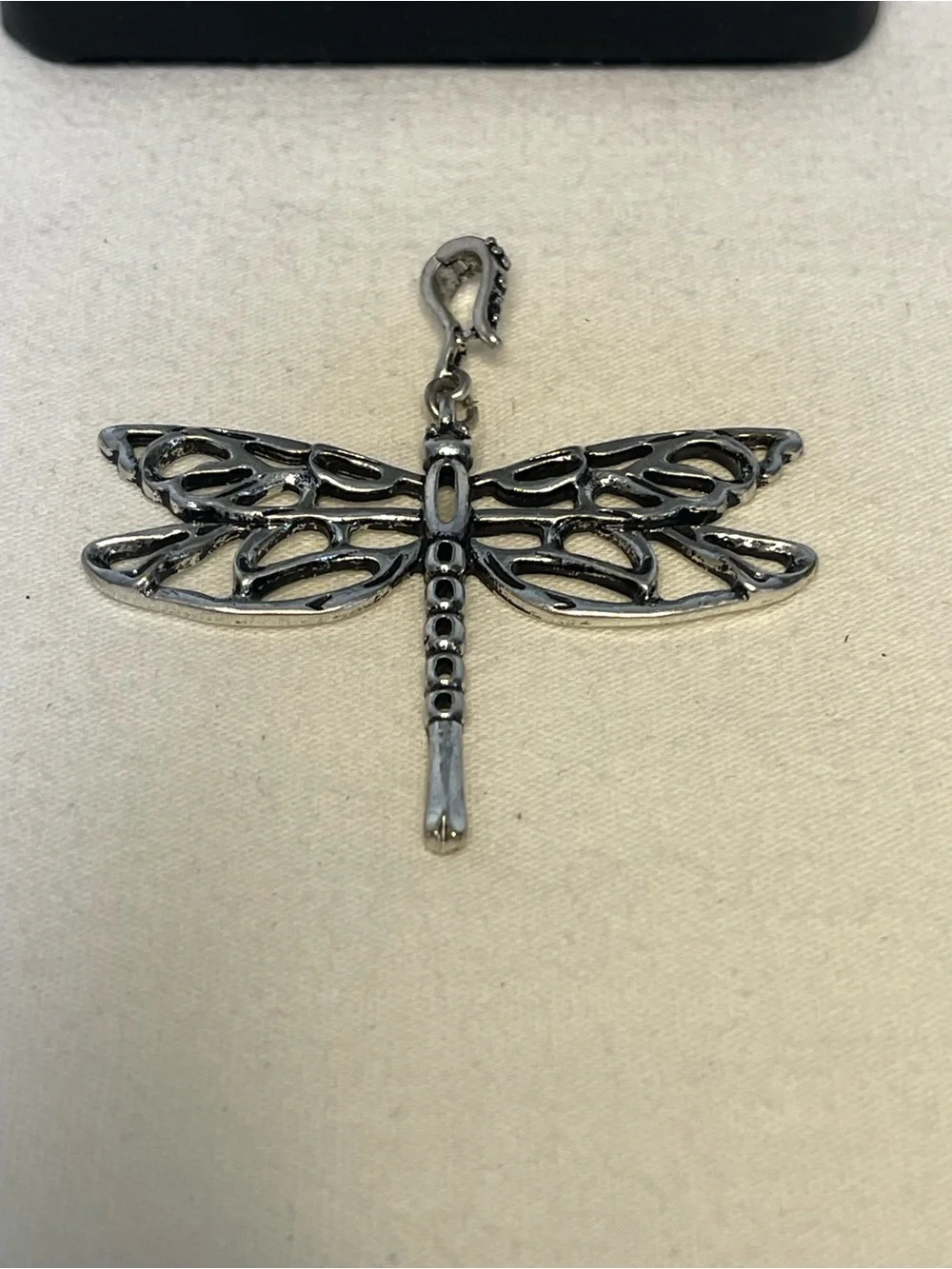 Lucky Brand Turquoise Bead Layered Necklace with Silver Dragonfly Pendant